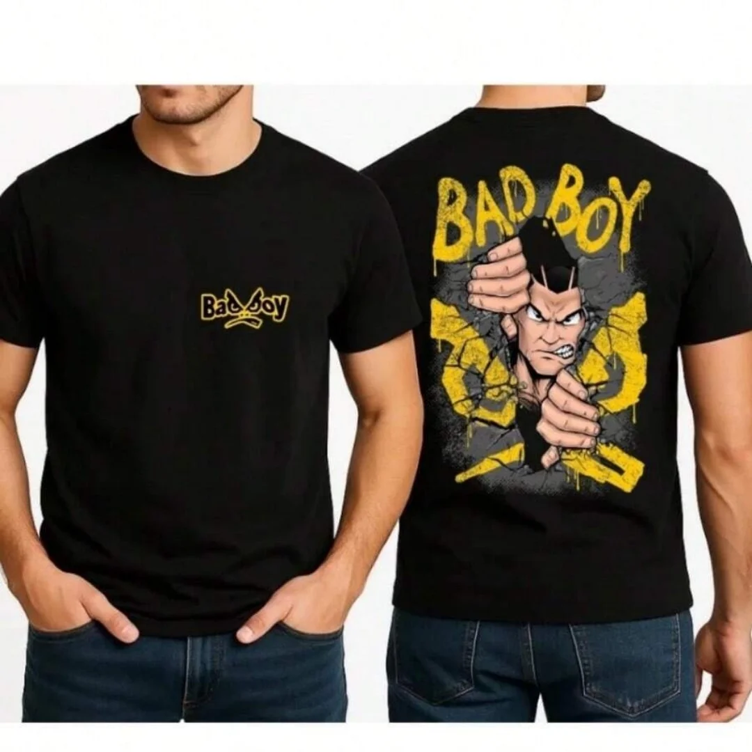 Street Fashion For Boy - Modna koszulka męska z nadrukiem graficznym
