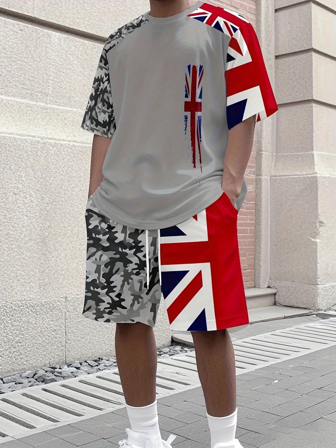 Street Fashion For 2026 - Letni męski zestaw z krótkim rękawem