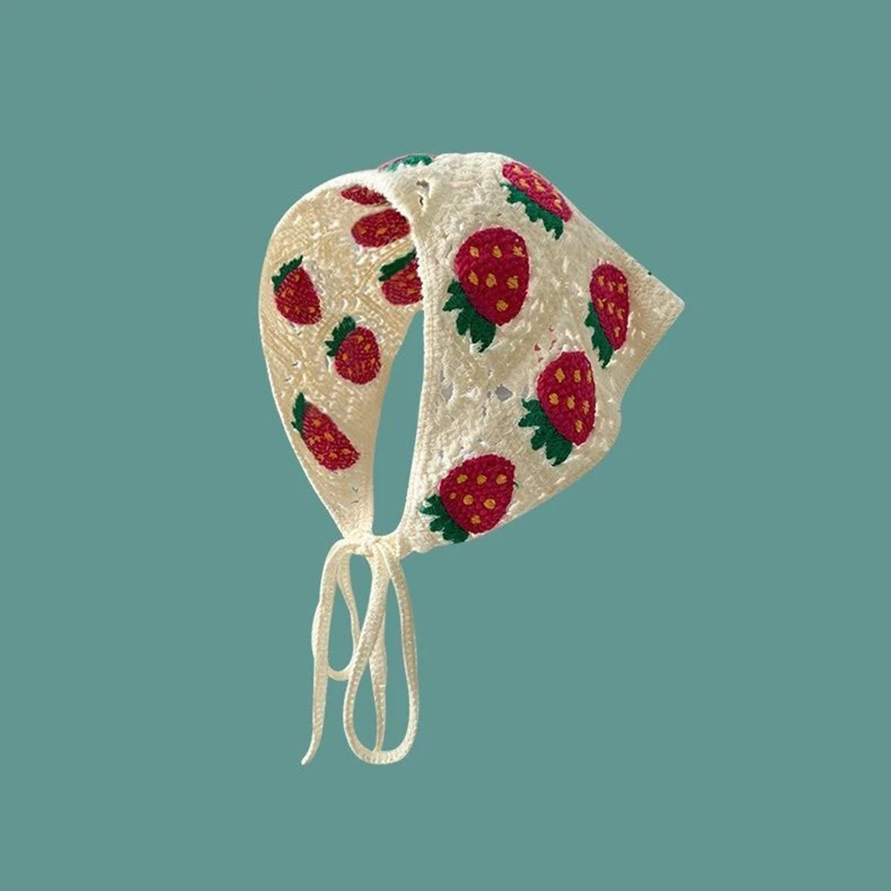 Bandana Multi Way - Akcesoria Koronkowa opaska szydełkowa Szalik z