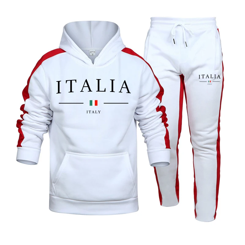 Street Fashion Winter - Męski dres 2-częściowy, modny, casualowy komplet