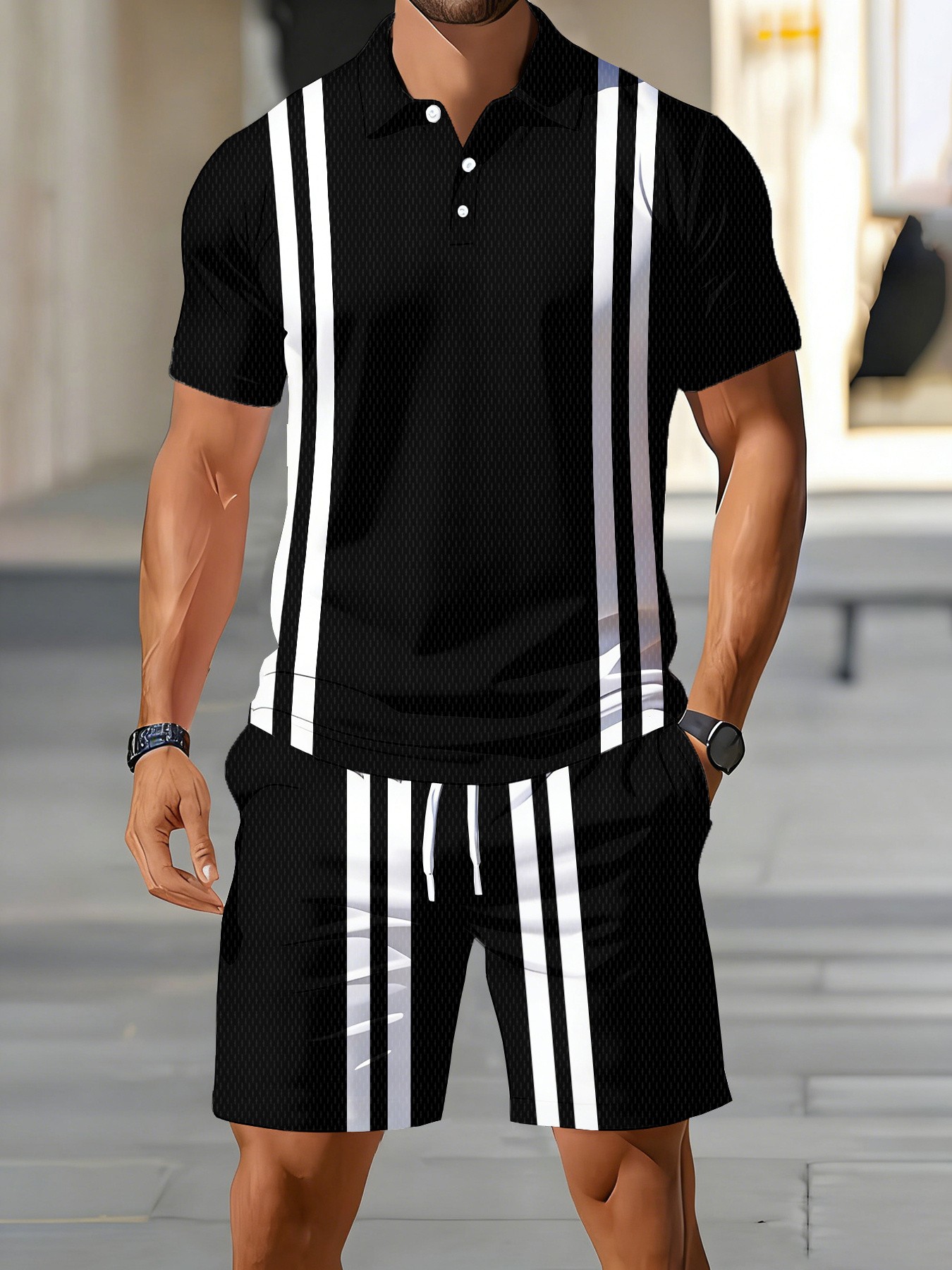 Street Fashion Summer 2026 - Letni zestaw męskich koszulek polo z