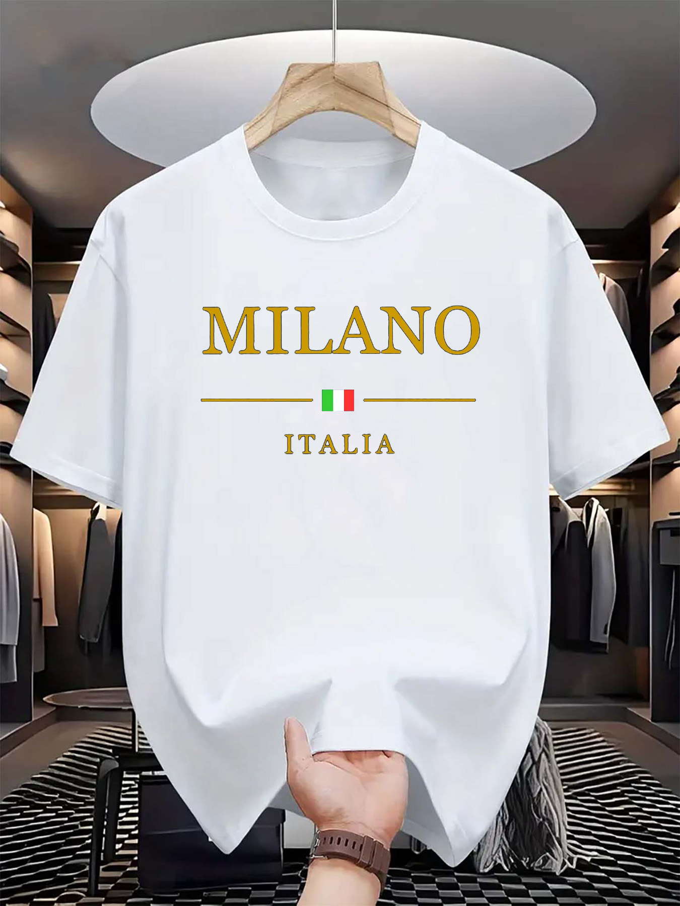 T-shirt z nadrukiem włoskiego  – Street Fashion Of Milan recenzja i cena