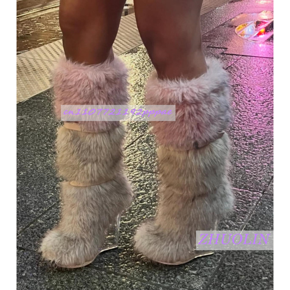 Zimowe Gradientowe Futrzane Pr – Street Fashion Winter recenzja i cena