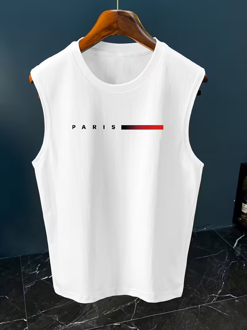 Męski minimalistyczny tank top – Street Fashion Paris recenzja i cena