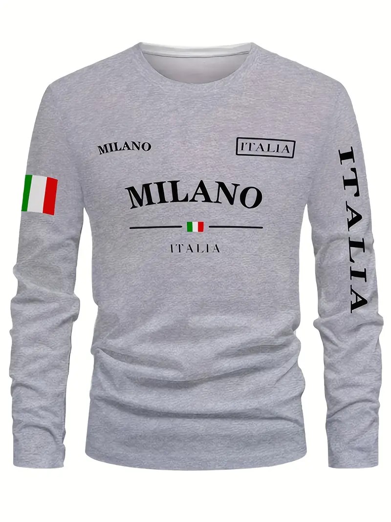 Męska koszulka z długim rękawe – Street Fashion Of Milan recenzja i cena